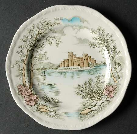Queens Castle Multicolor Bread & Butter Plate