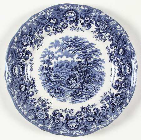 Romance Blue Salad Plate