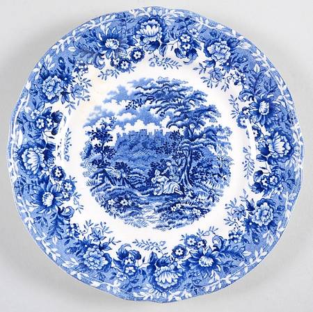 Romance Blue Dessert/Pie Plate