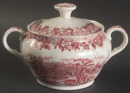 Romance Pink Sugar Bowl & Lid
