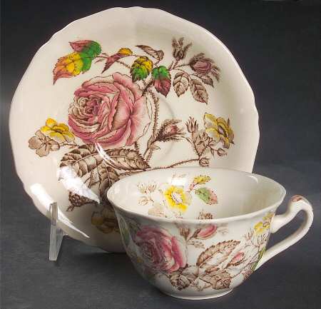 Rosalie Flat Cup & Saucer Set