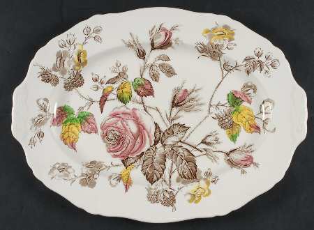 Rosalie 16" Oval Serving Platter