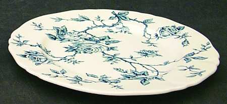 Rosa Blue Bread & Butter Plate