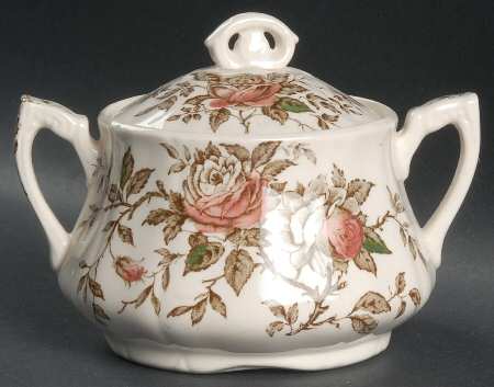 Rosa Brown Sugar Bowl & Lid