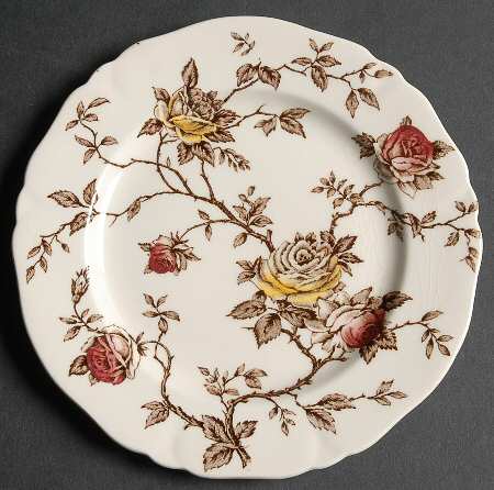 Rosa Brown Bread & Butter Plate