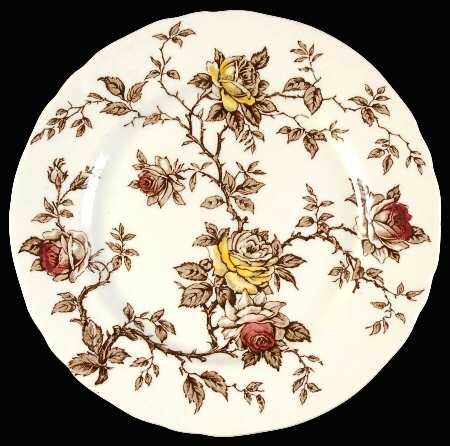 Rosa Brown Salad Plate
