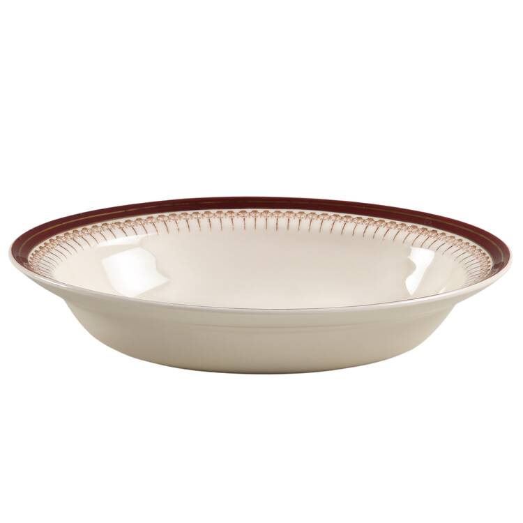 Royal Wembley Burgundy 9" Oval Vegetable Bowl