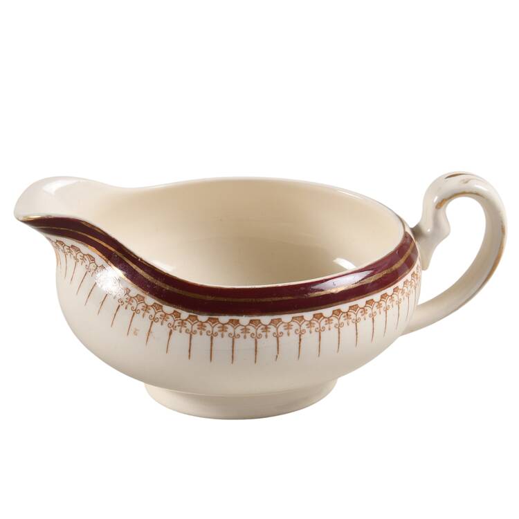 Royal Wembley Burgundy Gravy Boat