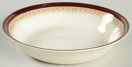 Royal Wembley Burgundy Coupe Soup Bowl