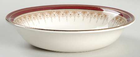 Royal Wembley Burgundy Fruit/Dessert (Sauce) Bowl