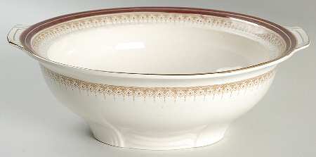 Royal Wembley Burgundy Round Vegetable No Lid
