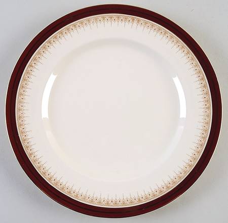 Royal Wembley Burgundy Dinner Plate