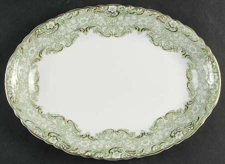 Roxbury Green 13" Oval Serving Platter