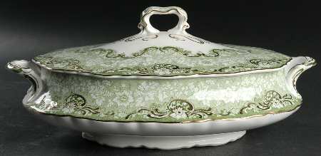 Roxbury Green Oval Covered Vegetable