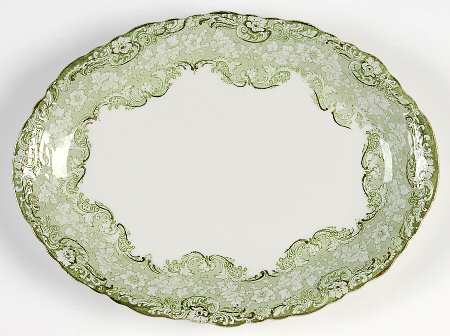 Roxbury Green 10" Oval Serving Platter