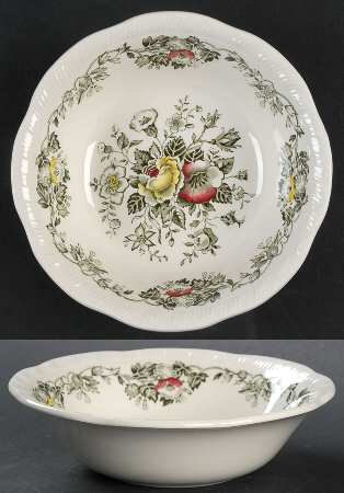 Salisbury Green Multicolor Fruit/Dessert (Sauce) Bowl
