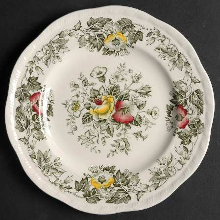 Salisbury Green Multicolor Bread & Butter Plate