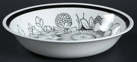 Samoa Black and White Coupe Soup Bowl