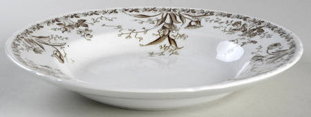 Westmeath Brown Large Rim Soup Bowl
