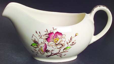 Wild Rose (Coupe) Gravy Boat