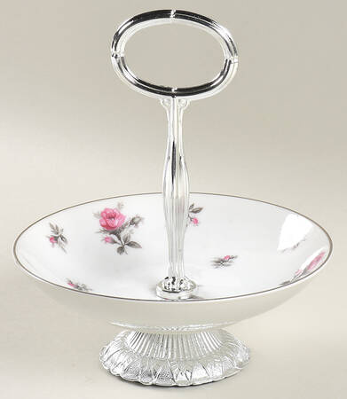 706 6"-7" Handled Footed Nut Dish HC