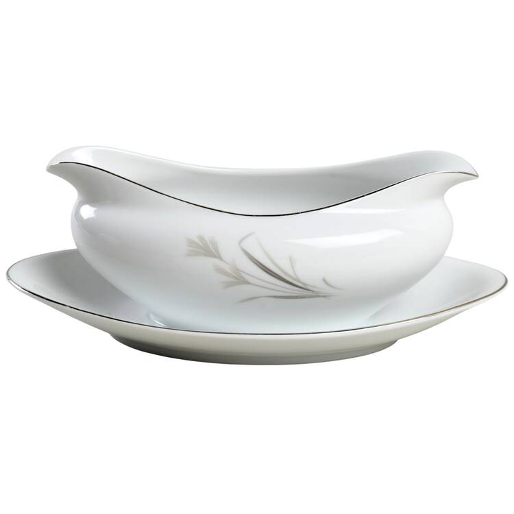 Alberta Gravy Boat with Attached Underplate