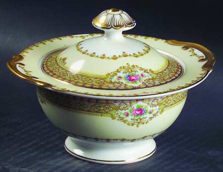 Annette Sugar Bowl & Lid by Meito