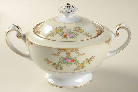 Marie Sugar Bowl & Lid by Meito