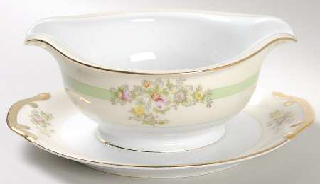 Athlone Gravy Boat with Attached Underplate by Meito