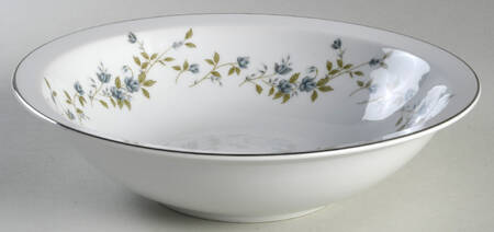 Augusta (Newer, Platinum Trim) 8" Round Vegetable Bowl by Meito