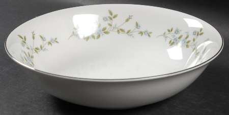 Augusta (Newer, Platinum Trim) 9" Round Vegetable Bowl