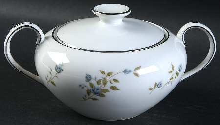 Augusta (Newer, Platinum Trim) Sugar Bowl & Lid