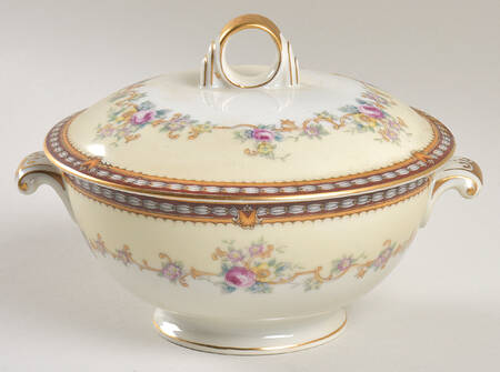 Augusta (Floral, Asama Shape) Sugar Bowl & Lid