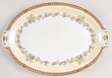 Augusta (Floral, Asama Shape) 13" Oval Serving Platter