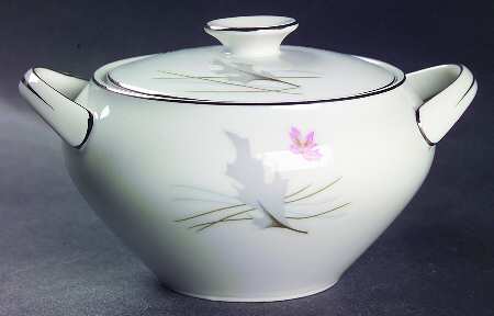 Autumn Leaves Sugar Bowl & Lid