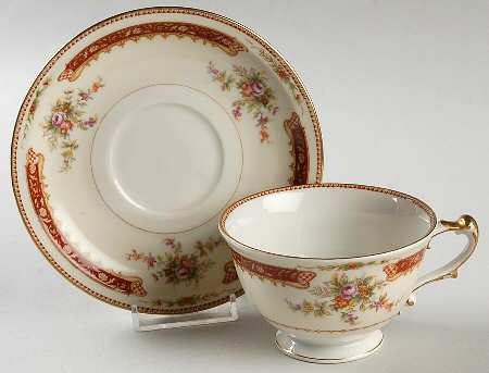Barclay  Footed Cup & Saucer Set