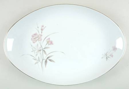 Blush Rose 16" Oval Serving Platter