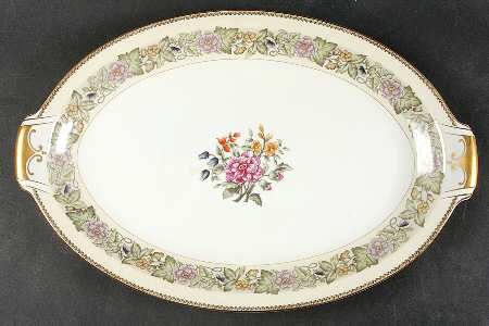Bouquet 17" Oval Serving Platter
