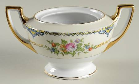 Bouquet (No Floral Center) Sugar Bowl No Lid