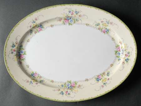 Briarcliffe 16" Oval Serving Platter by Meito
