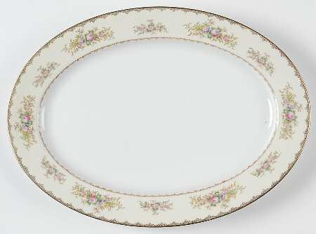 Bristol 14" Oval Serving Platter by Meito