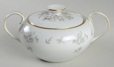 Brocade Sugar Bowl & Lid