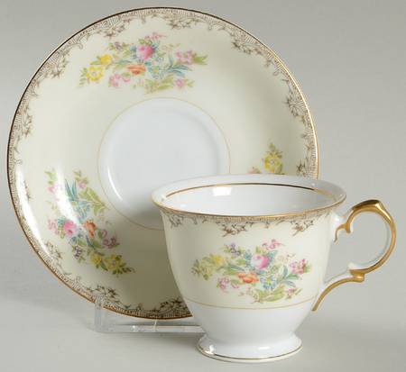 Burbank Footed Demitasse Cup & Saucer Set