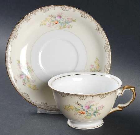 Footed Cup & Saucer Set