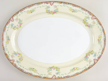 Burgundy (Smooth Verge) 16" Oval Serving Platter