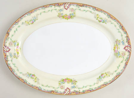 Burgundy (Smooth Verge) 12" Oval Serving Platter