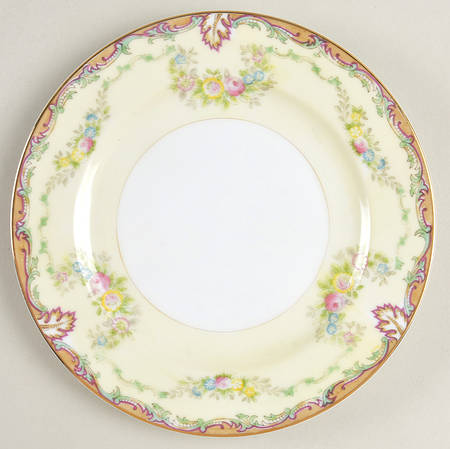 Burgundy (Smooth Verge) Bread & Butter Plate