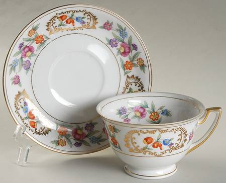 Chandresden Footed Cup & Saucer Set