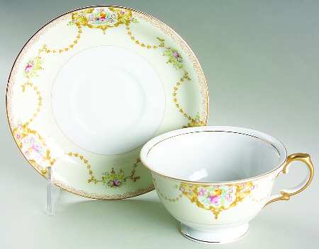 Footed Cup & Saucer Set