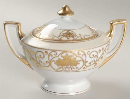 Crescent Sugar Bowl & Lid